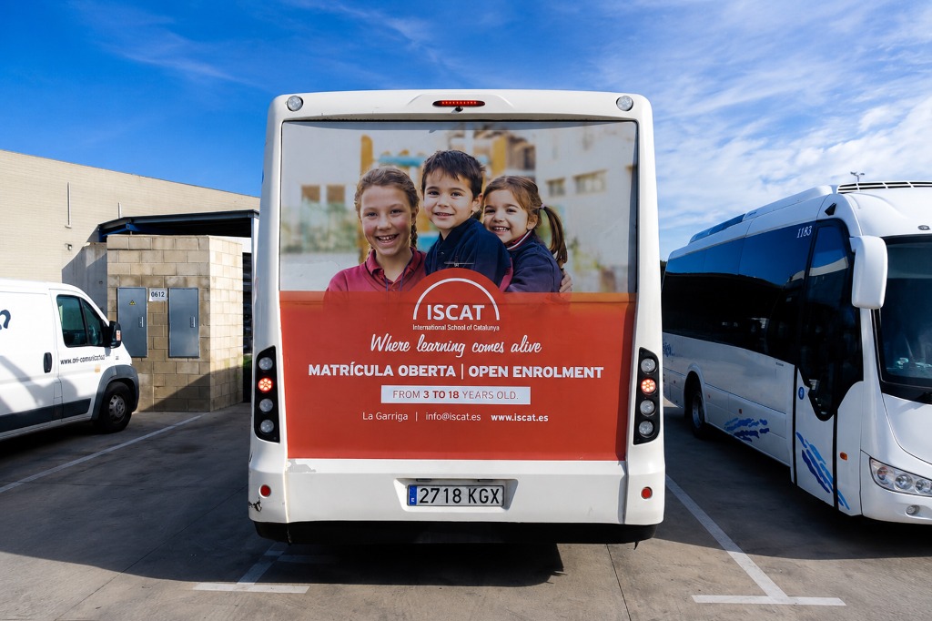 Publicitat posterior en autobús a Catalunya (ISCAT)