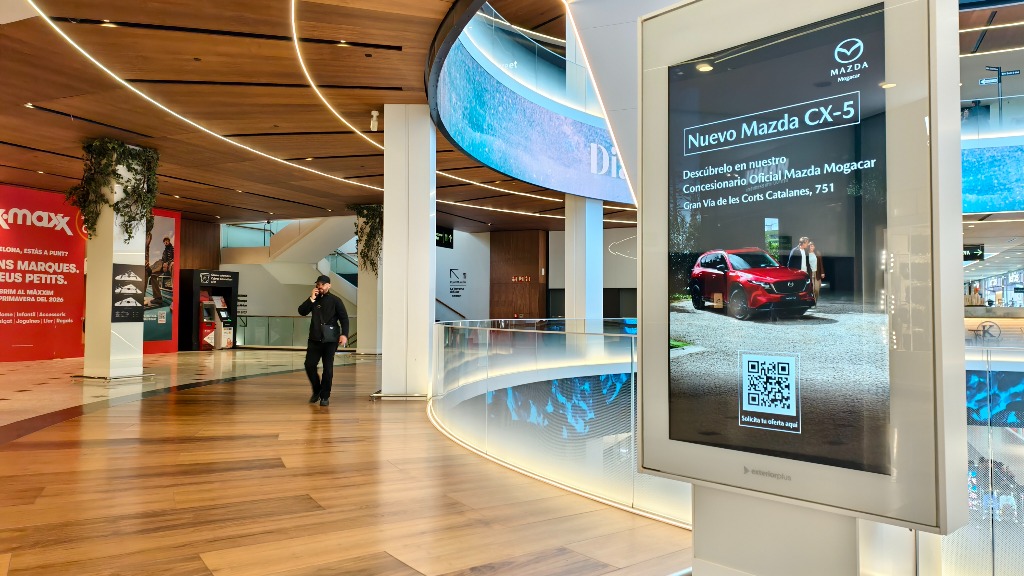Publicitat en centres comercials de Barcelona