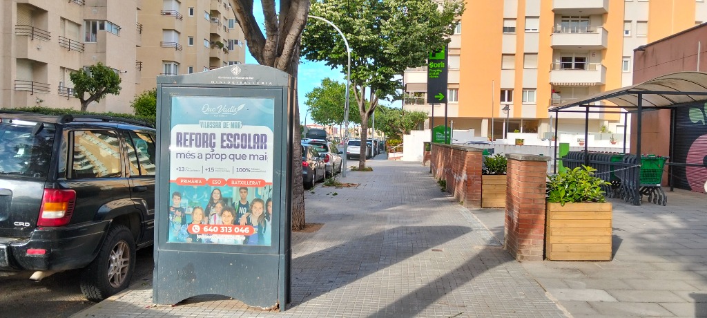 Ecomupi publicitari Quo Vadis a Vilassar de Mar