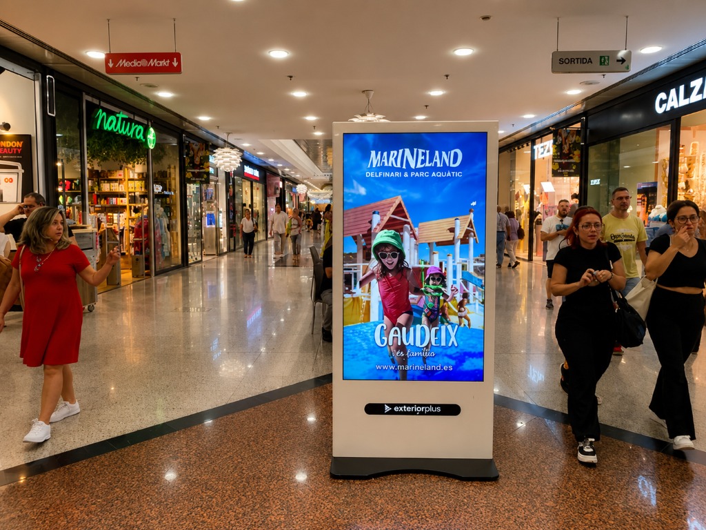 Publicitat al centre comercial Mataró Parc